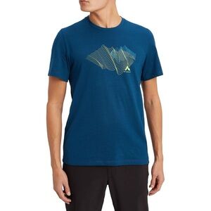 McKINLEY Men's Hena Graphic Teal Short Sleeve Tee Shirt Size Large Sporty Gym
